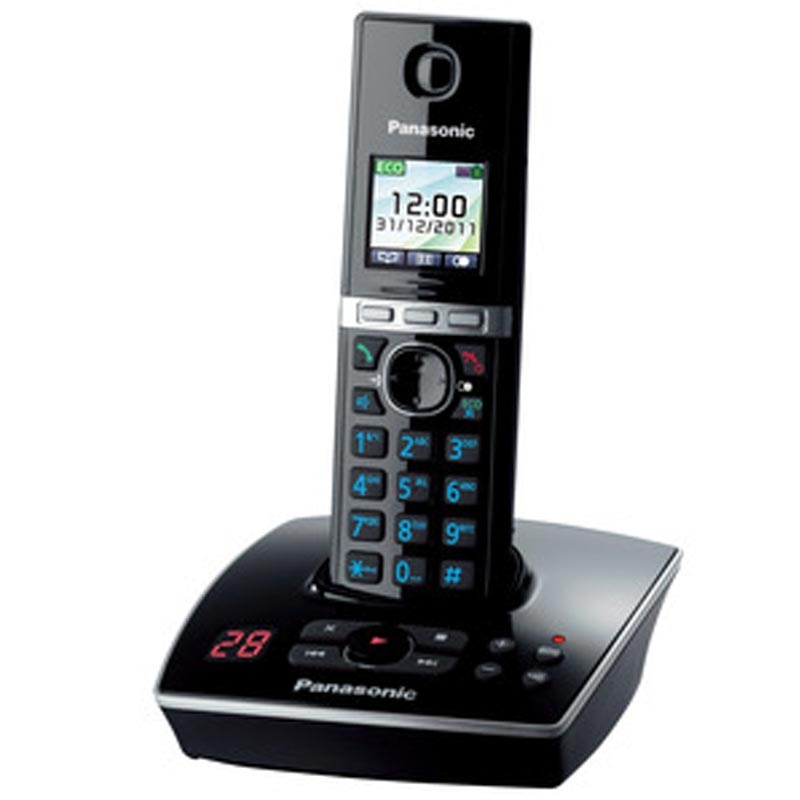 Panasonic KX-TG8061GB Telefon schnurlos mit Anrufbeantworter schwarz