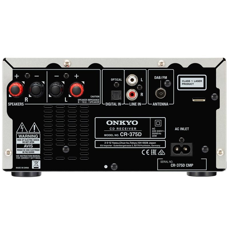 Onkyo CS-375D(BB) Hifi-Kompaktanlage schwarz