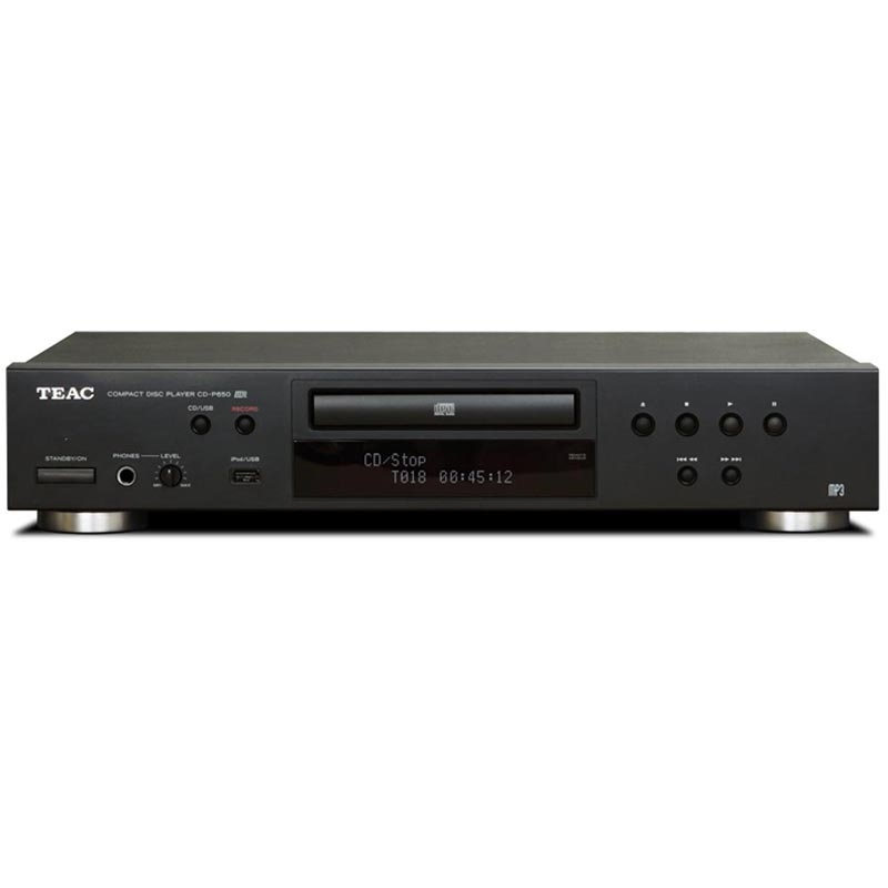 TEAC CD-P650(B) CD Player mit USB Aufnahmefunktion schwarz