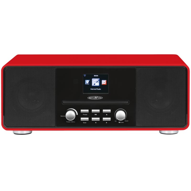 Reflexion HRA19INT Internetradio DAB+ rot