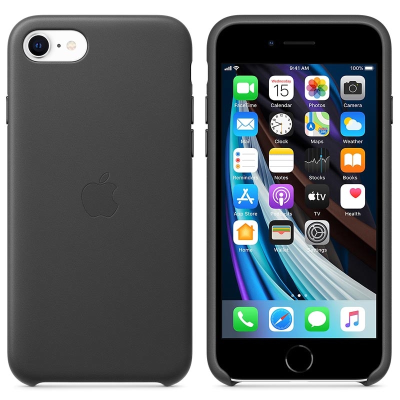 Apple iPhone SE Leather Case MXYM2ZM/A black