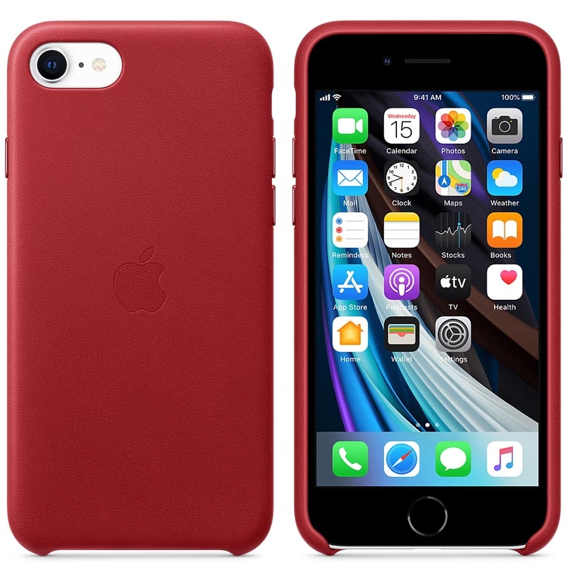 Apple iPhone SE Leather Case MXYL2ZM/A red