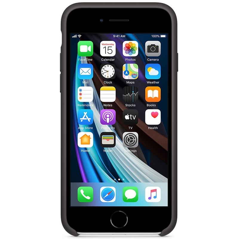 Apple iPhone SE Silicone Case MXYH2ZM/A black