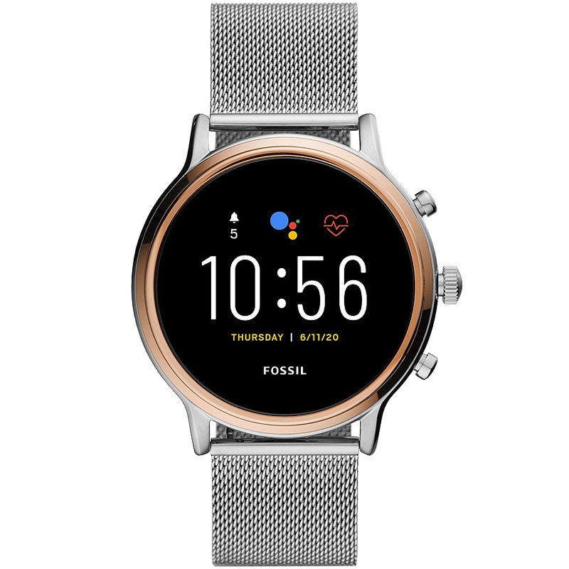 Fossil JULIANNA FTW6061 Edelstahl-Smartwatch silver
