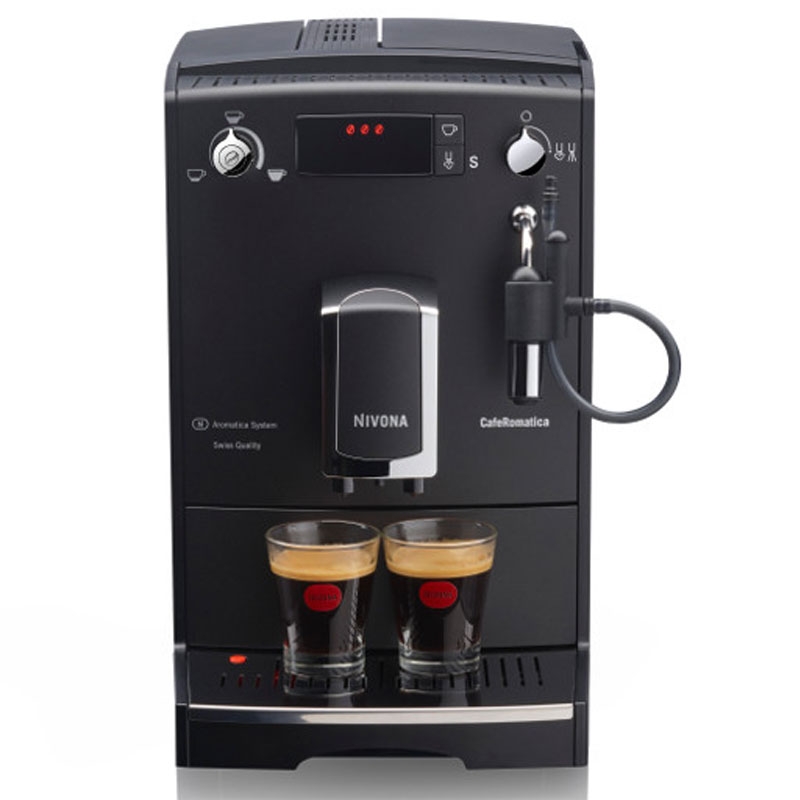 Nivona CafeRomatica 520 Kaffeevollautomat Mattschwarz/Chrom