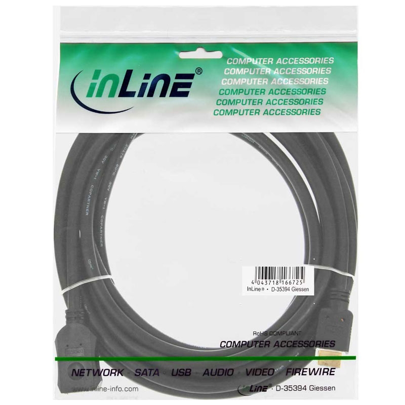 HDMI Verlängerung, HDMI-High Speed, Stecker / Buchse