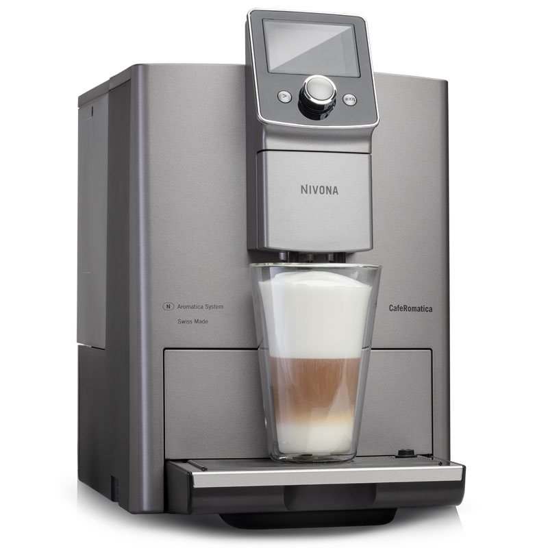 Nivona CafeRomatica 821 Kaffeevollautomat Titan/Chrom