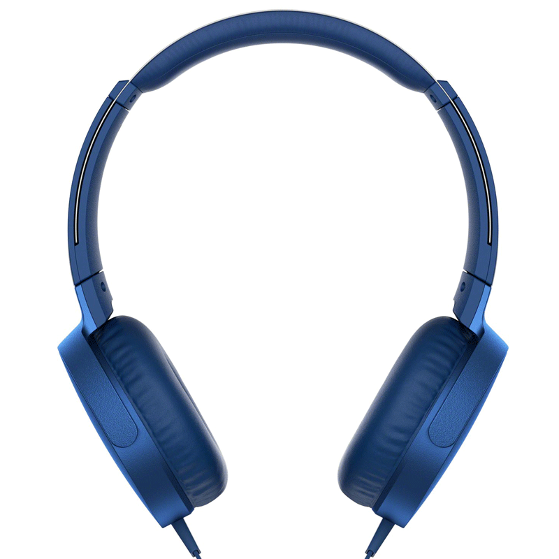 Sony MDR-XB550AP HiFi Over Ear Headset blau verstellbarer Bügel