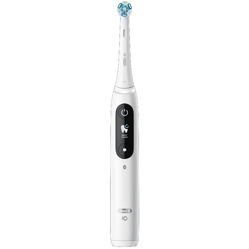 Oral-B iO 8N Elektrische Zahnbürste mit Magnet-Technologie white alabaster