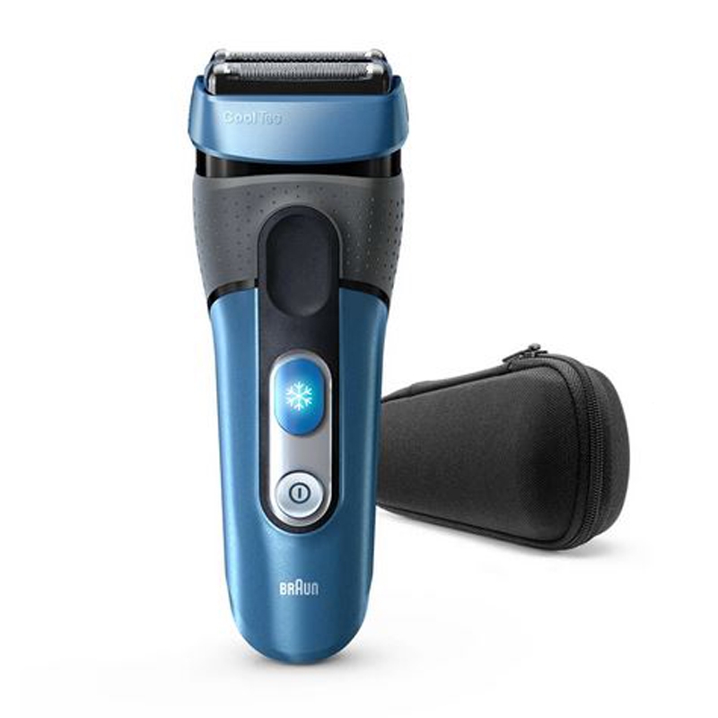 Braun Series 3 CoolTec Elektrorasierer CT4s mit Ladestation blau