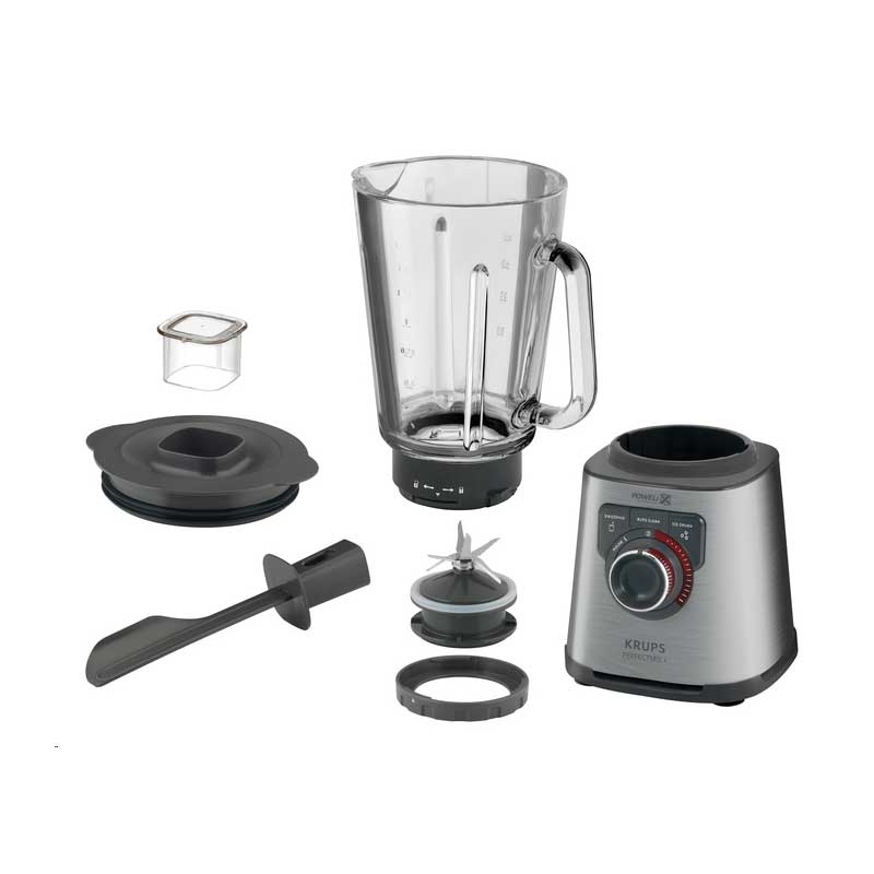 Krups KB 403D High Speed Standmixer Perfect Mix+ dunkelgrau/silver