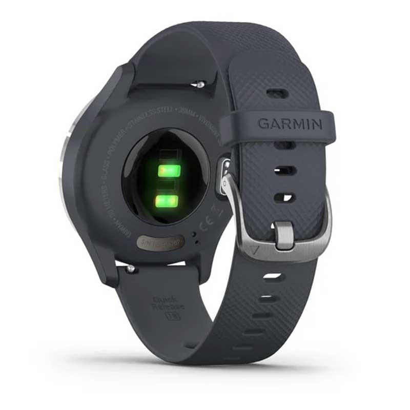 Garmin vivomove 3s Hybrid-Smartwatch grau/silber