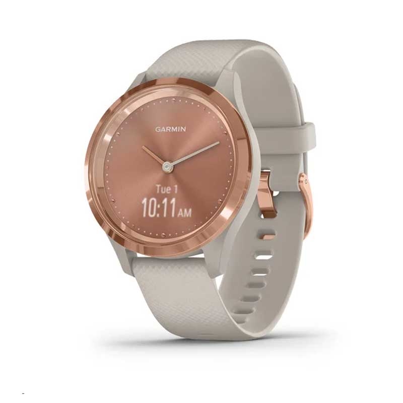 Garmin vivomove 3s Hybrid-Smartwatch beige/rosegold
