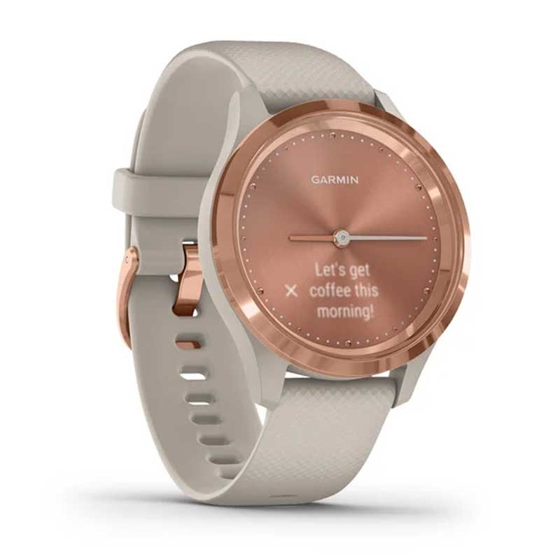 Garmin vivomove 3s Hybrid-Smartwatch beige/rosegold