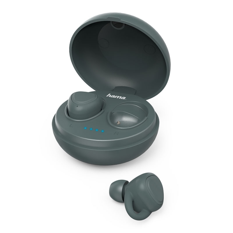 Hama Bluetooth®-Kopfhörer LiberoBuds In-Ear Full Wireless mit Ladestation grün