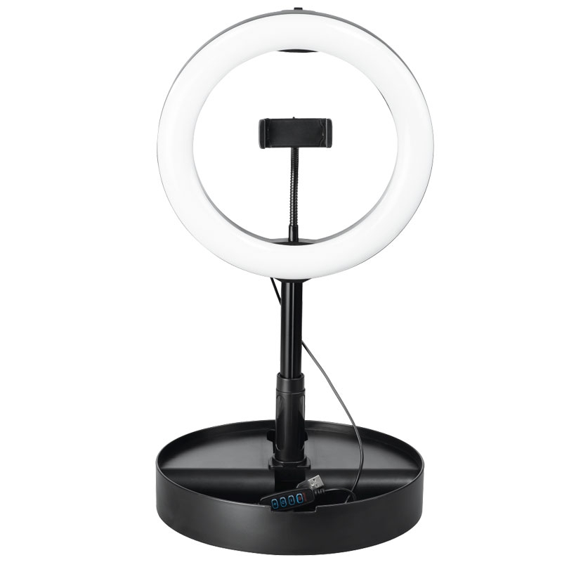 Hama LED-Ringleuchte "SpotLight FoldUp 102", Set für Smartphones, faltbar, 10,2“