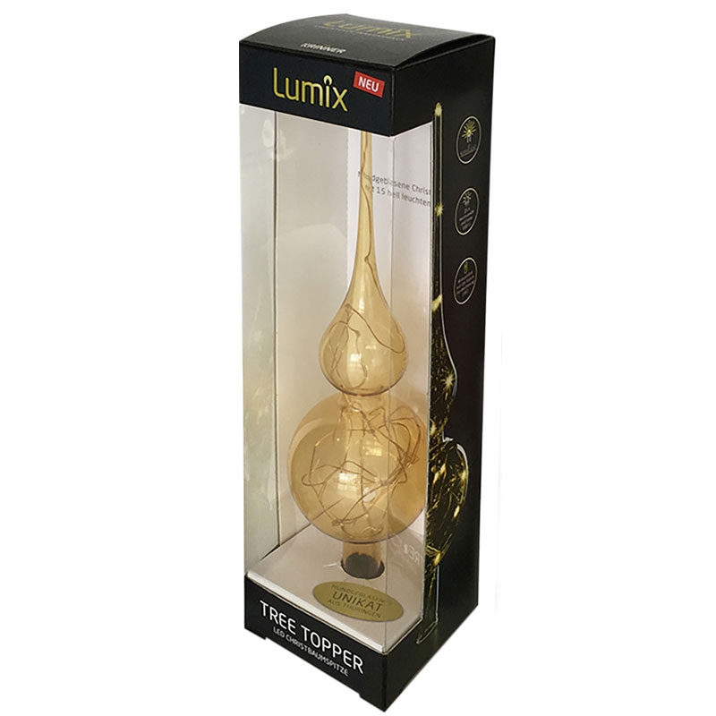 Krinner Lumix Tree Topper Christbaumspitze Bernstein (2. Wahl)