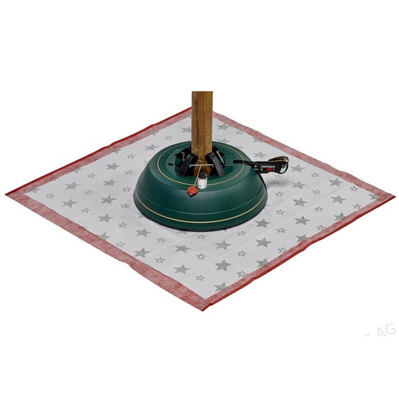 Krinner Christbaum Unterlegdecke Rot