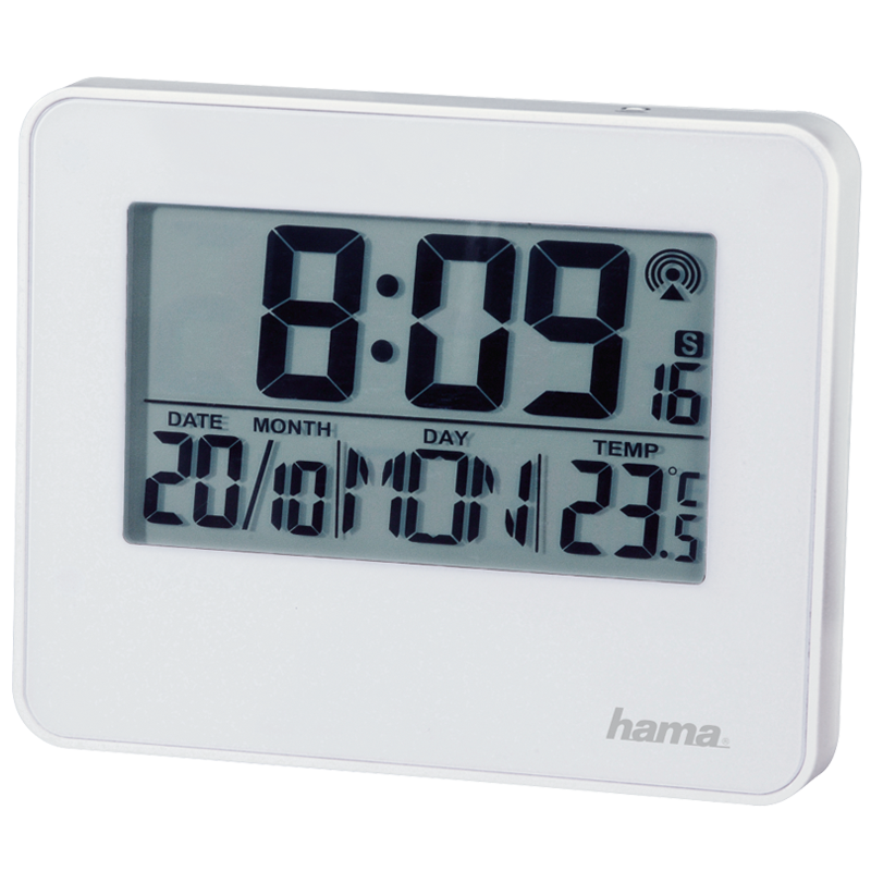 Hama Funkwecker RC 650 mit Bewegungssensor & Schlummerfunktion weiß