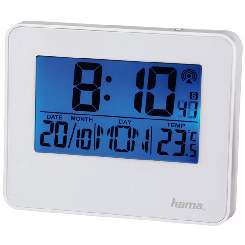 Hama Funkwecker RC 650 mit Bewegungssensor & Schlummerfunktion weiß