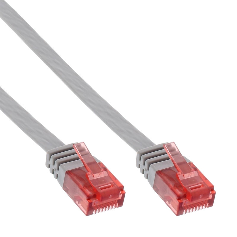InLine Patchkabel flach grau 1,5m