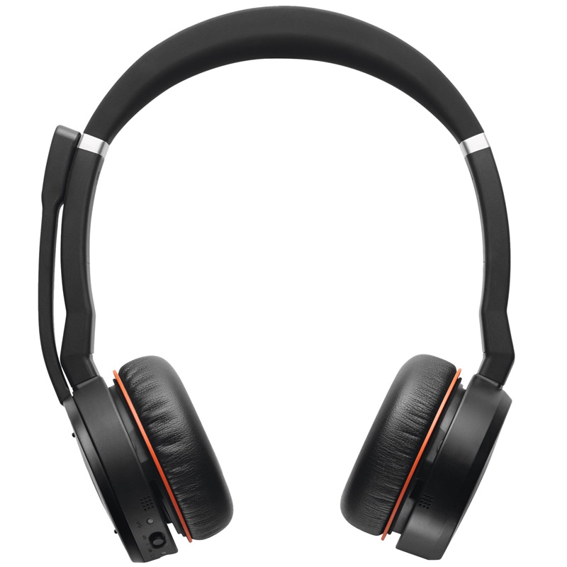 Jabra Evolve 75 Wireless On-Ear Kopfhörer schwarz-rot