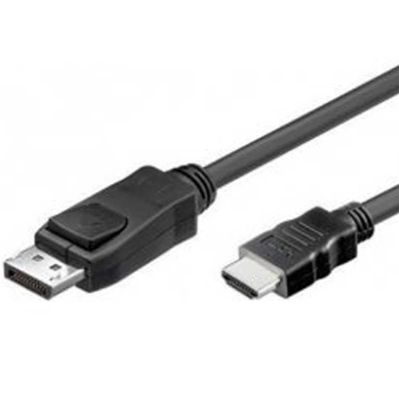 ASSMANN Anschlusskabel DisplayPort Stecker auf HDMI Typ A Stecker 1m schwarz