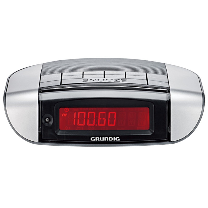 Grundig Sonoclock 660 UKW-RDS-Uhrenradio schwarz/silber