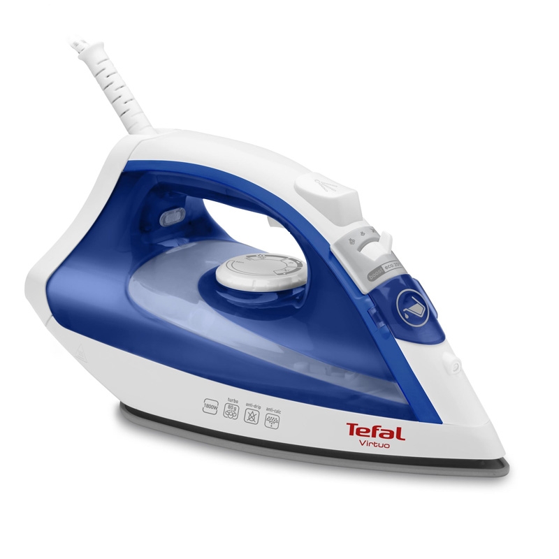 Tefal Virtuo FV1711 Dampfbügeleisen weiß/blau