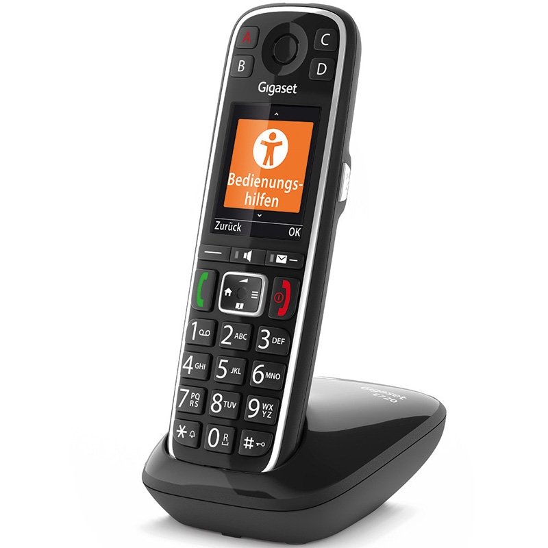 Gigaset E720 Schnurlostelefon schwarz (2.Wahl)