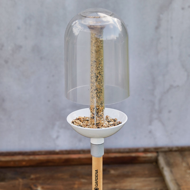GARDENA 11380-30 ClickUp! Vogelfutterstation inkl. ClickUp! Stiel