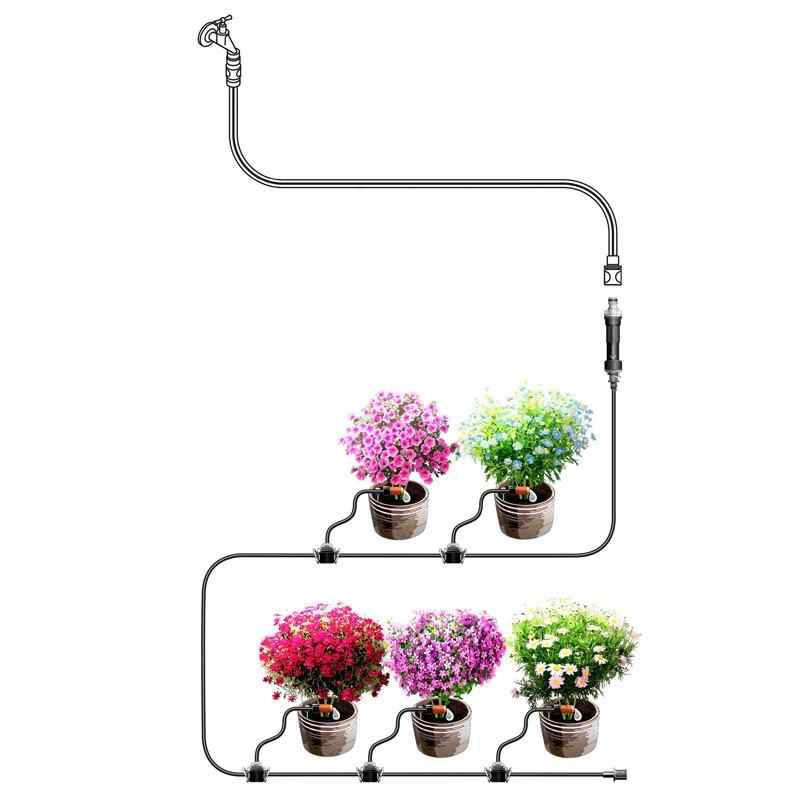 GARDENA 13000-51 Micro-Drip-System Start Set Pflanztöpfe S