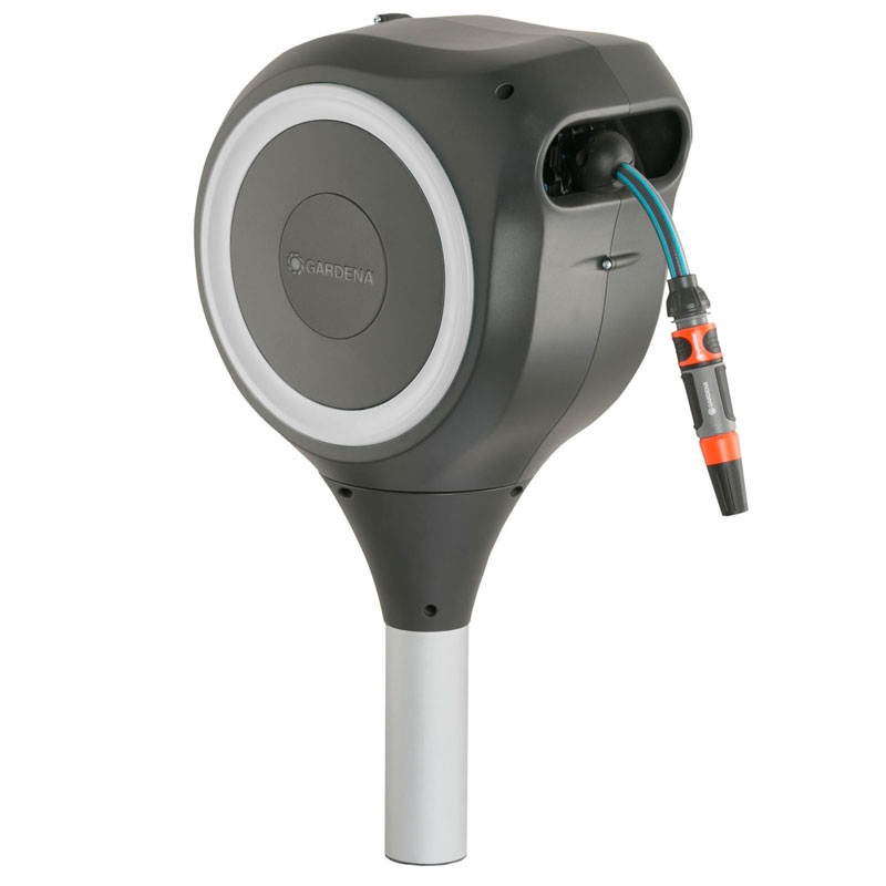 GARDENA 18616-20 Garten-Schlauchbox RollUp M (weiß) 20 m