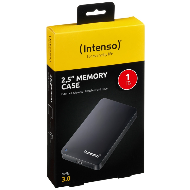 Intenso Memory Case 1TB externe Festplatte USB 3.0 schwarz