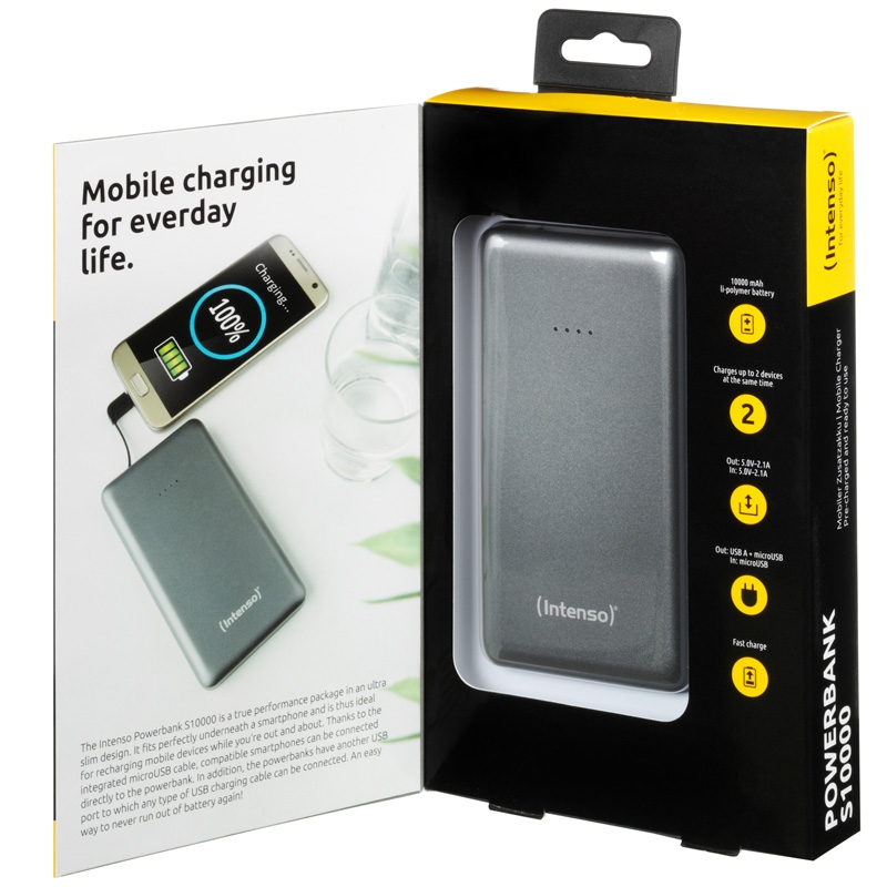 Intenso Powerbank S10000 Slim grau
