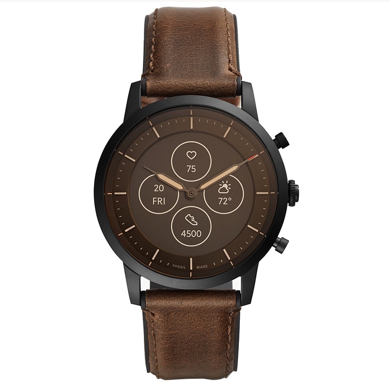 Fossil FTW7008 Smartwatch Leder braun