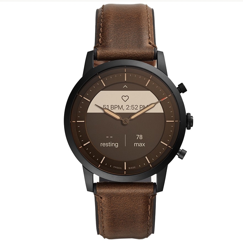 Fossil FTW7008 Smartwatch Leder braun