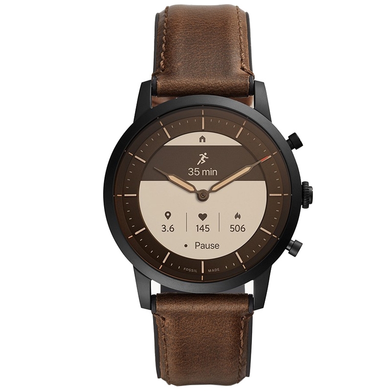 Fossil FTW7008 Smartwatch Leder braun