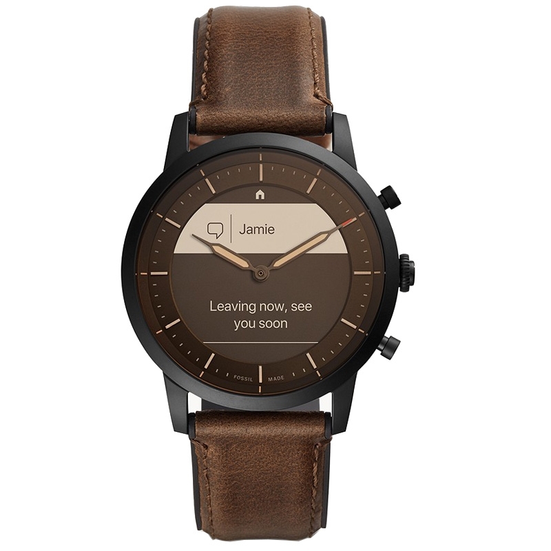 Fossil FTW7008 Smartwatch Leder braun
