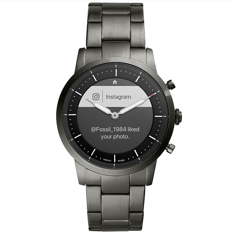 Fossil FTW7009 Smartwatch Edelstahl smoke