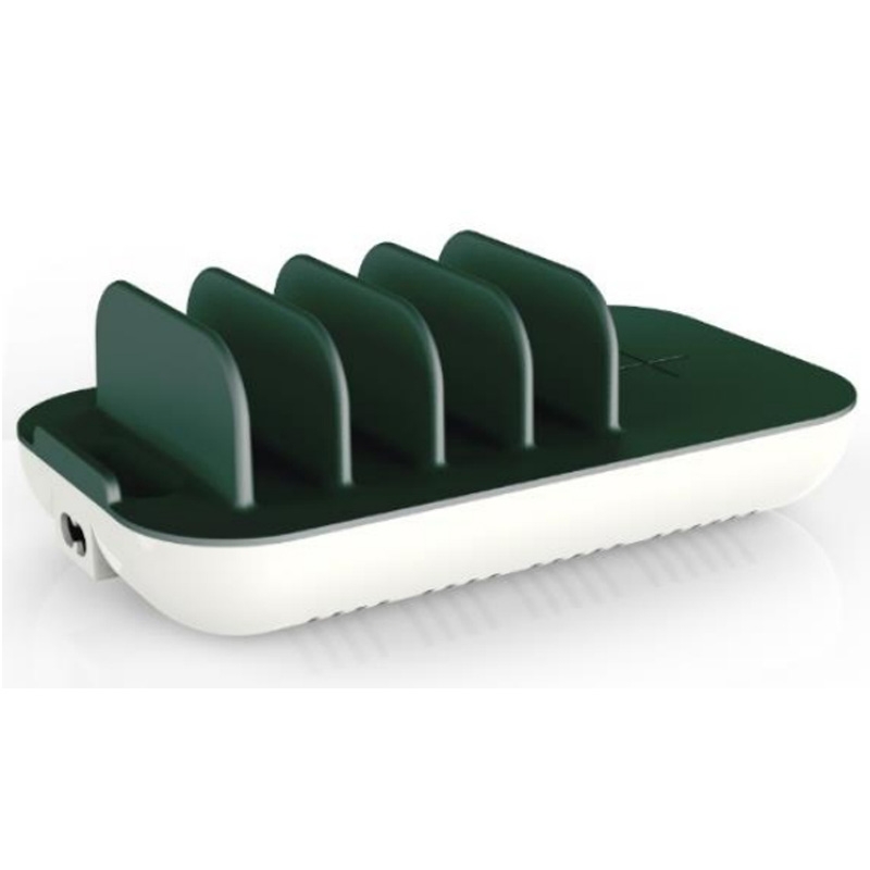 4smarts Ladestation Family Evo 63W olivgrün weiß