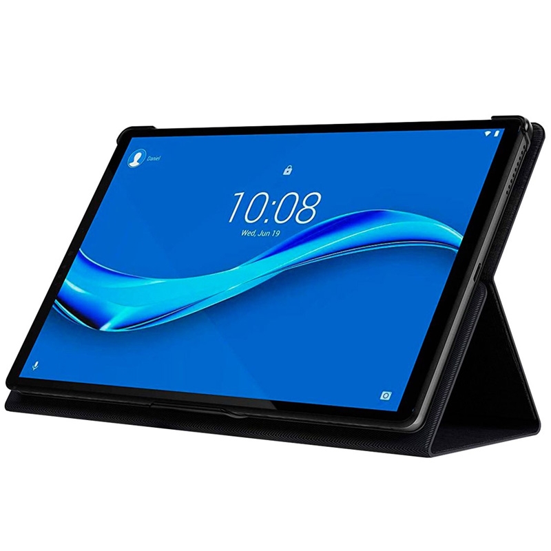 Lenovo M10 FHD Plus (2nd Gen) Folio Case und Schutzfolie schwarz