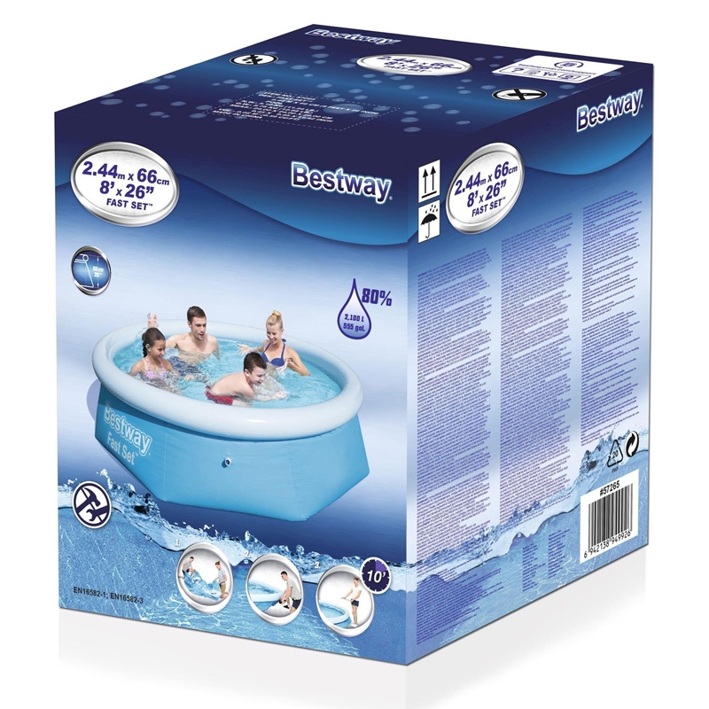 Bestway Fast Set™ Pool, rund, ohne Pumpe 244 x 66 cm