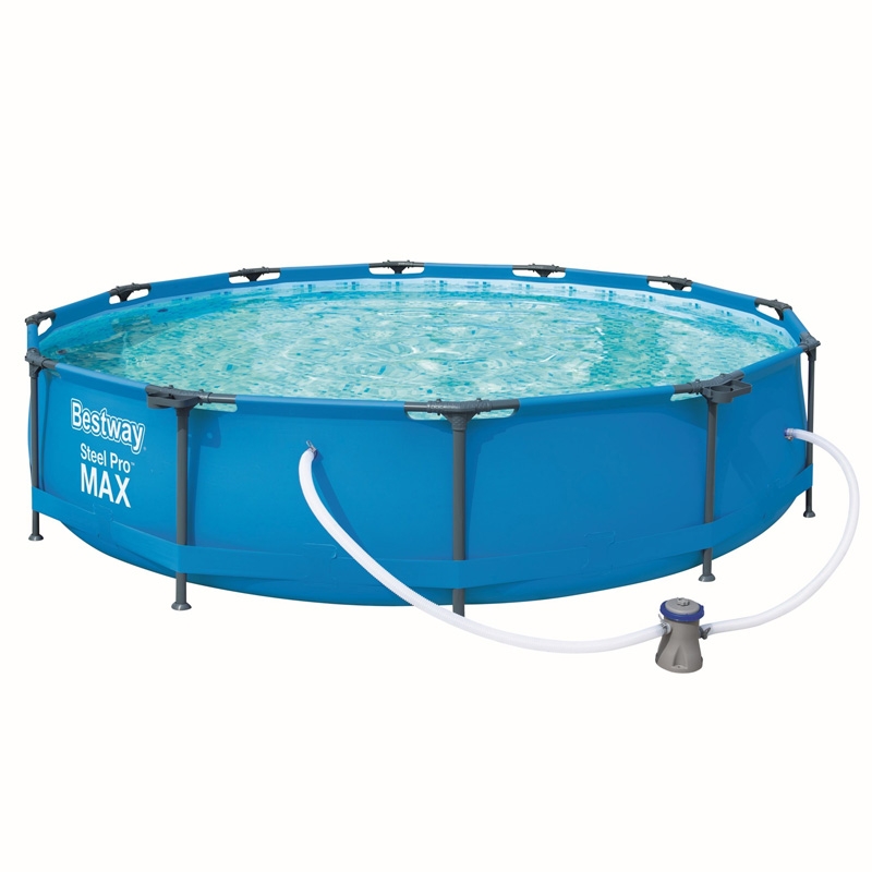 Bestway Steel Pro Max™ Frame Pool-Set, rund, mit Filterpumpe 366 x 76 cm