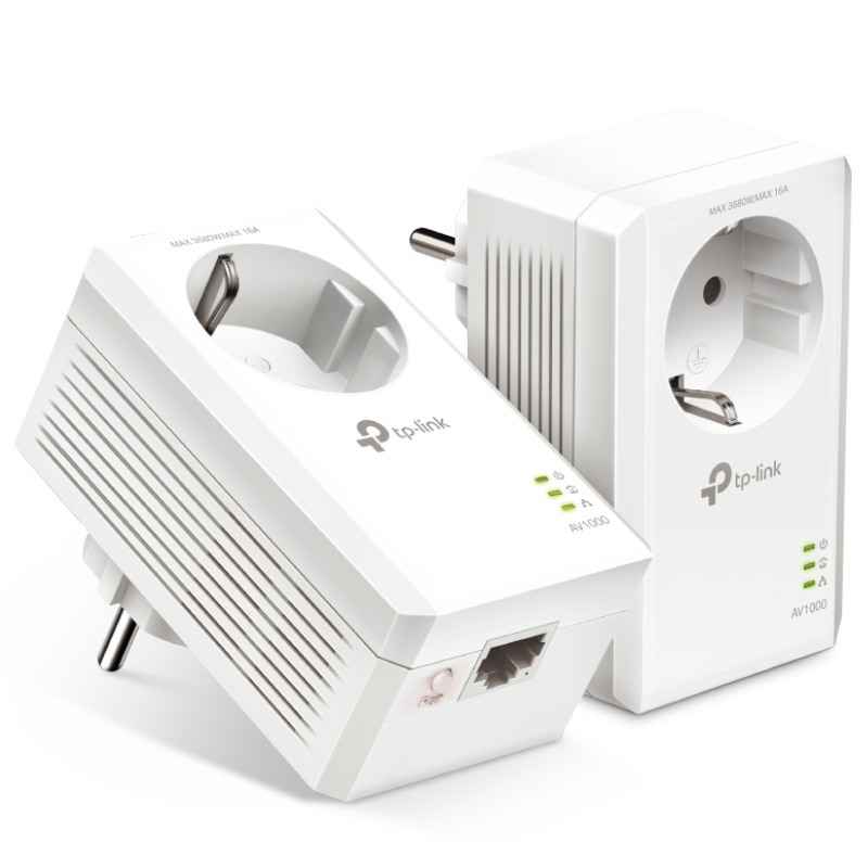 TP-Link TL-PA7017 PKIT AV1000 Gigabit Powerline Adapter mit Steckdose