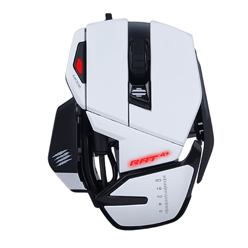 MadCatz R.A.T. 4+ Optische Gaming Maus weiß