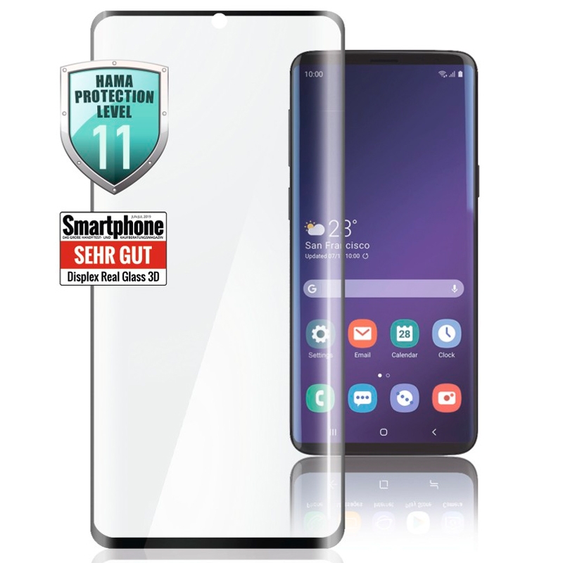 Hama 3D-Full-Screen-Schutzglas für Samsung Galaxy S21 (5G), Schwarz