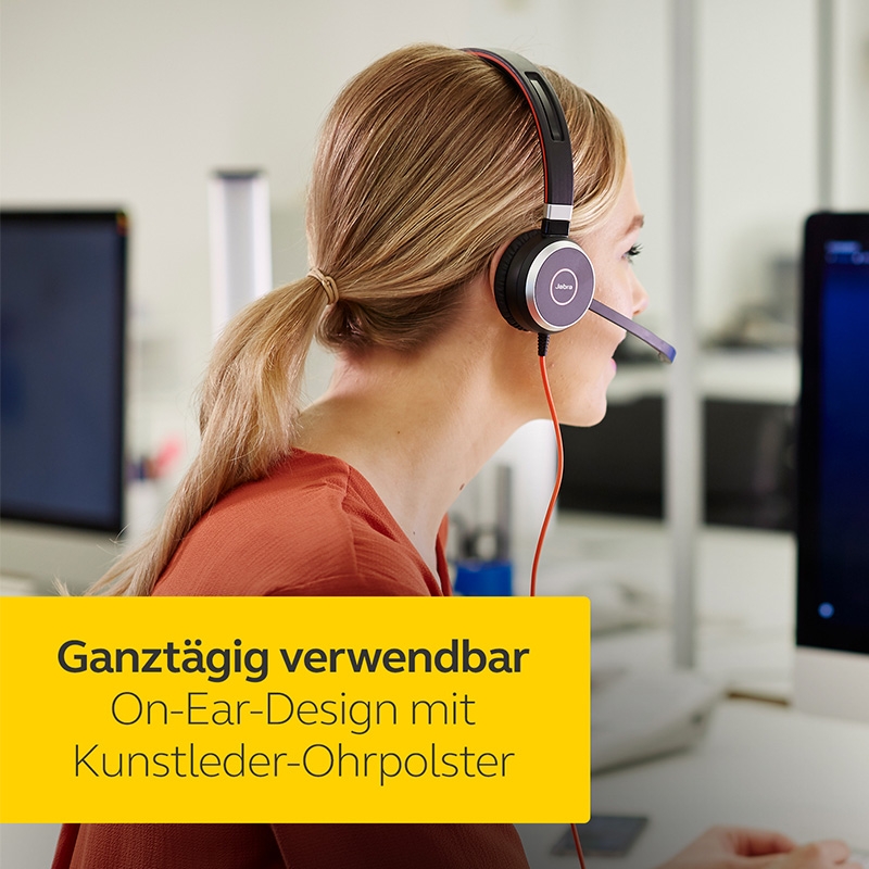 Jabra Evolve 40 UC Stereo Headset black