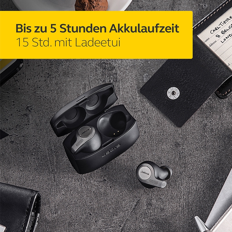 Jabra Evolve 65t True Wireless Stereo In-Ear Headset black