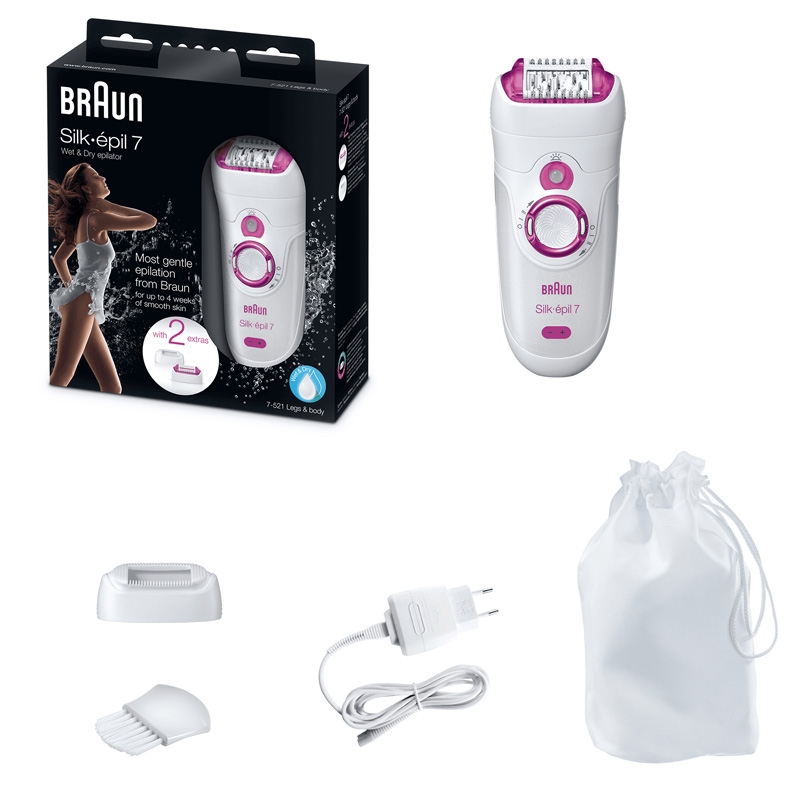 Braun Silk-epil 7 7-521 Legs & Body kabelloser Wet & Dry Epilierer